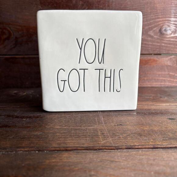 Rae Dunn Other - Rae Dunn You Got This white square paper weight ceramic tile